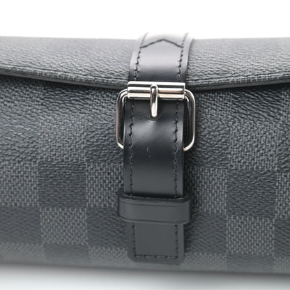 Louis Vuitton Damier Graphite 3 Watch Travel Case 9 of 9