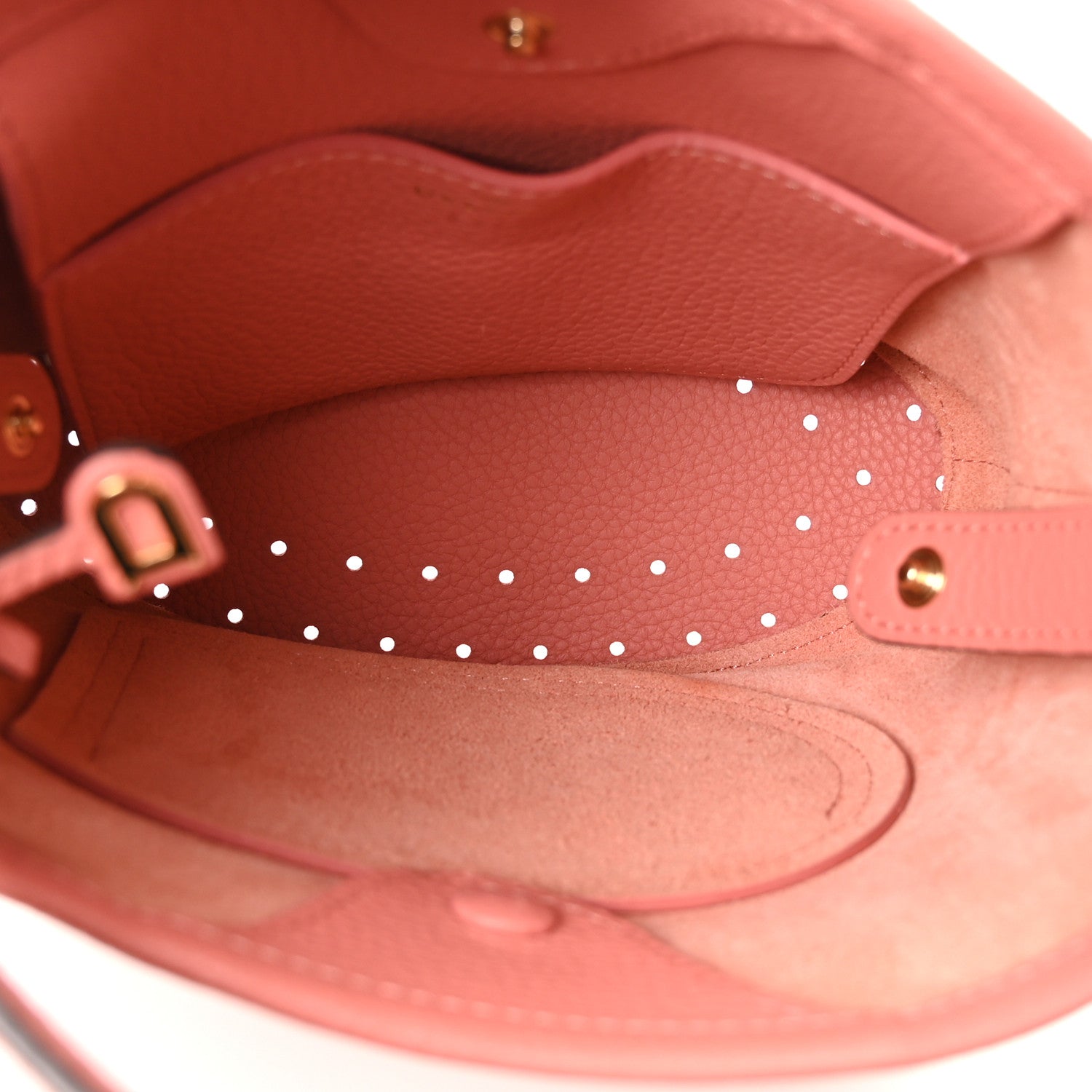 Delvaux Taurillon Mini Pin Daily Surpique Bucket Pink 5 of 9