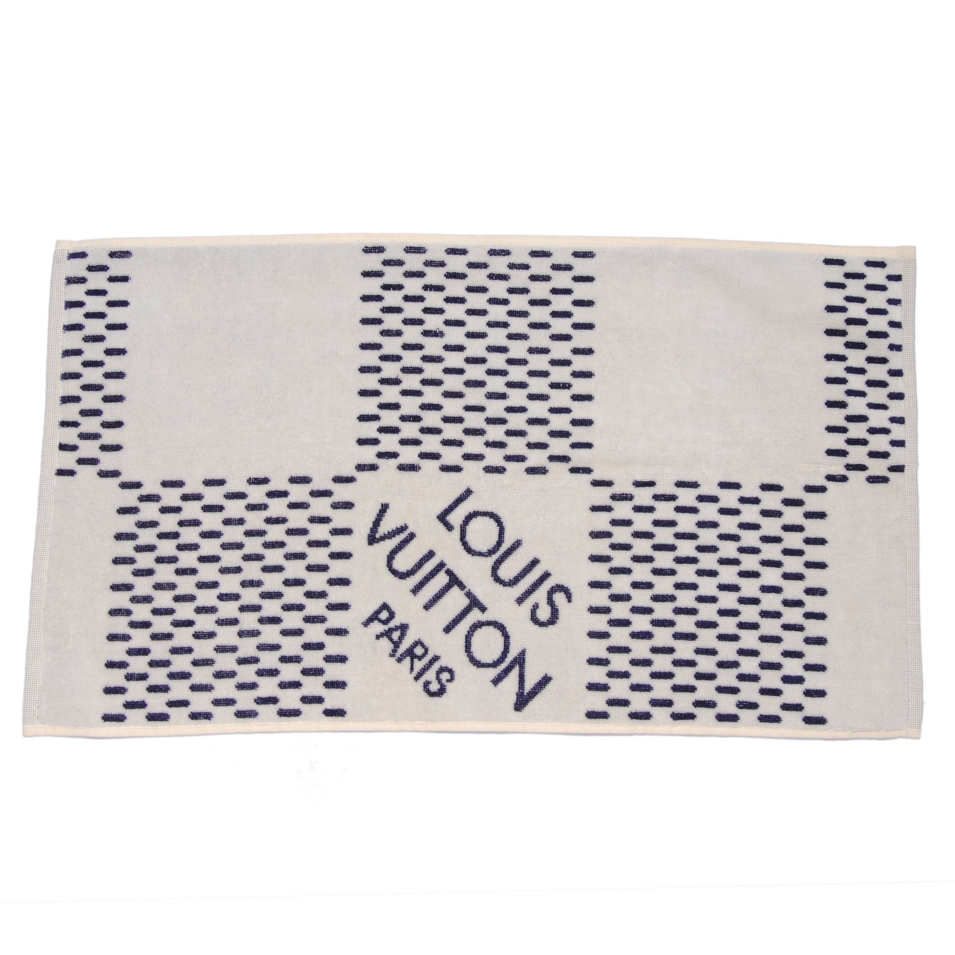 Louis Vuitton Cotton Damier Azur Gym Towel 3 of 6