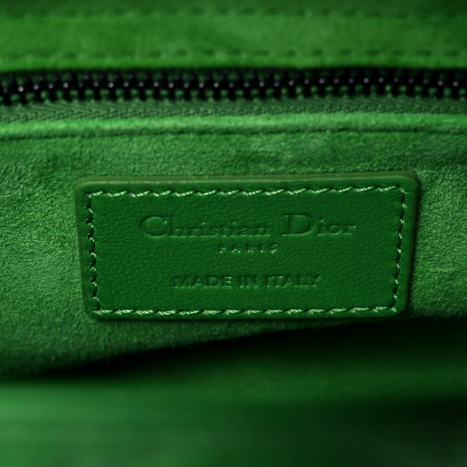 Christian Dior Lambskin Cannage Small Lady Dior Bright Green 6 of 12