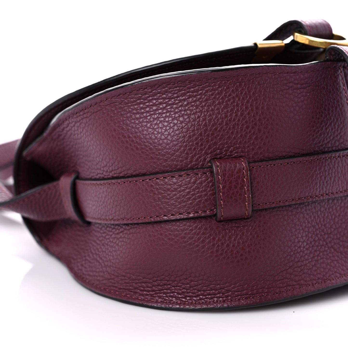 Calfskin Mini Marcie Round Crossbody Bag Wild Purple