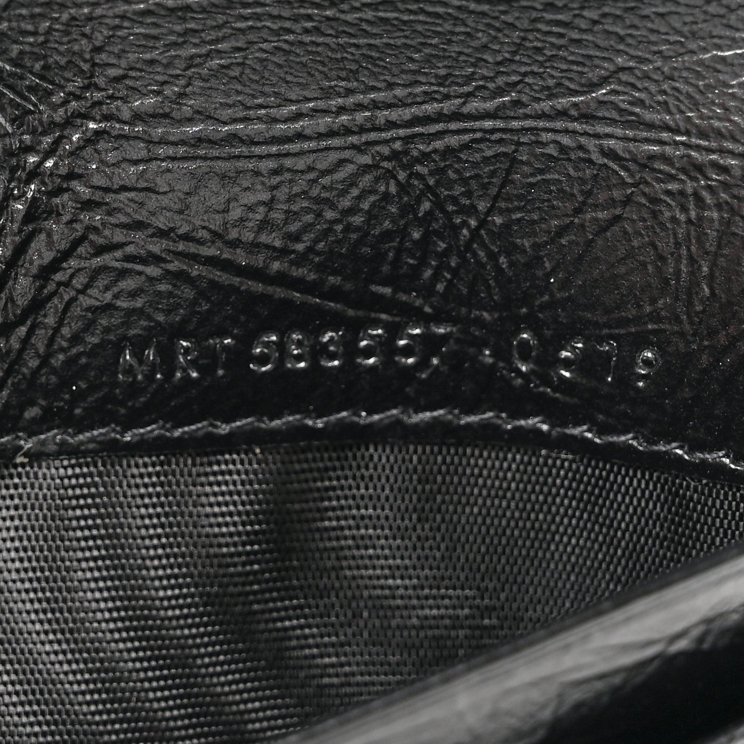 Saint Laurent Crinkled Calfskin Matelasse Monogram Niki Card Holder Black 8 of 8
