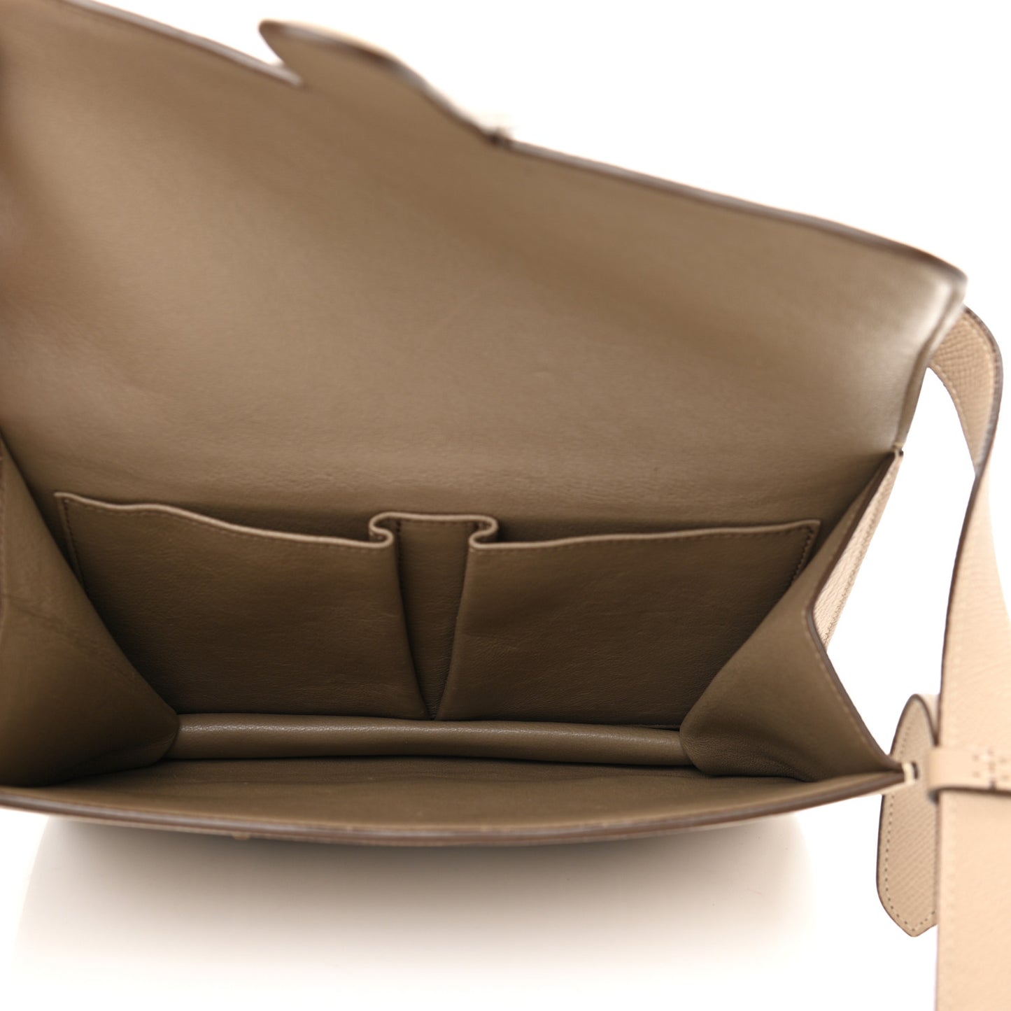 Baby Grained Calfskin Medium Symmetrical Bag Taupe