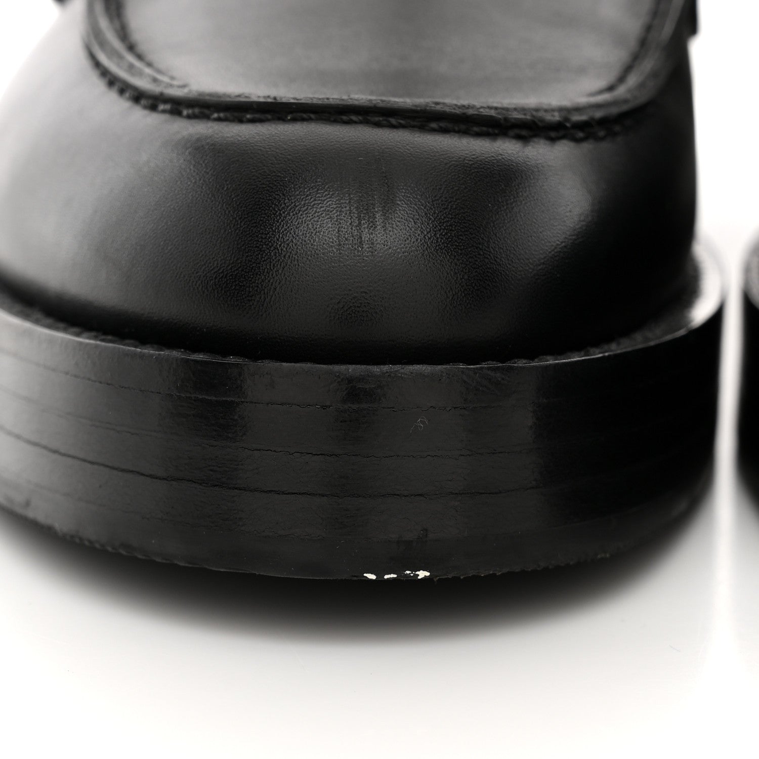 Hermes Calfskin Womens Hot Loafer 38 Black 11 of 14