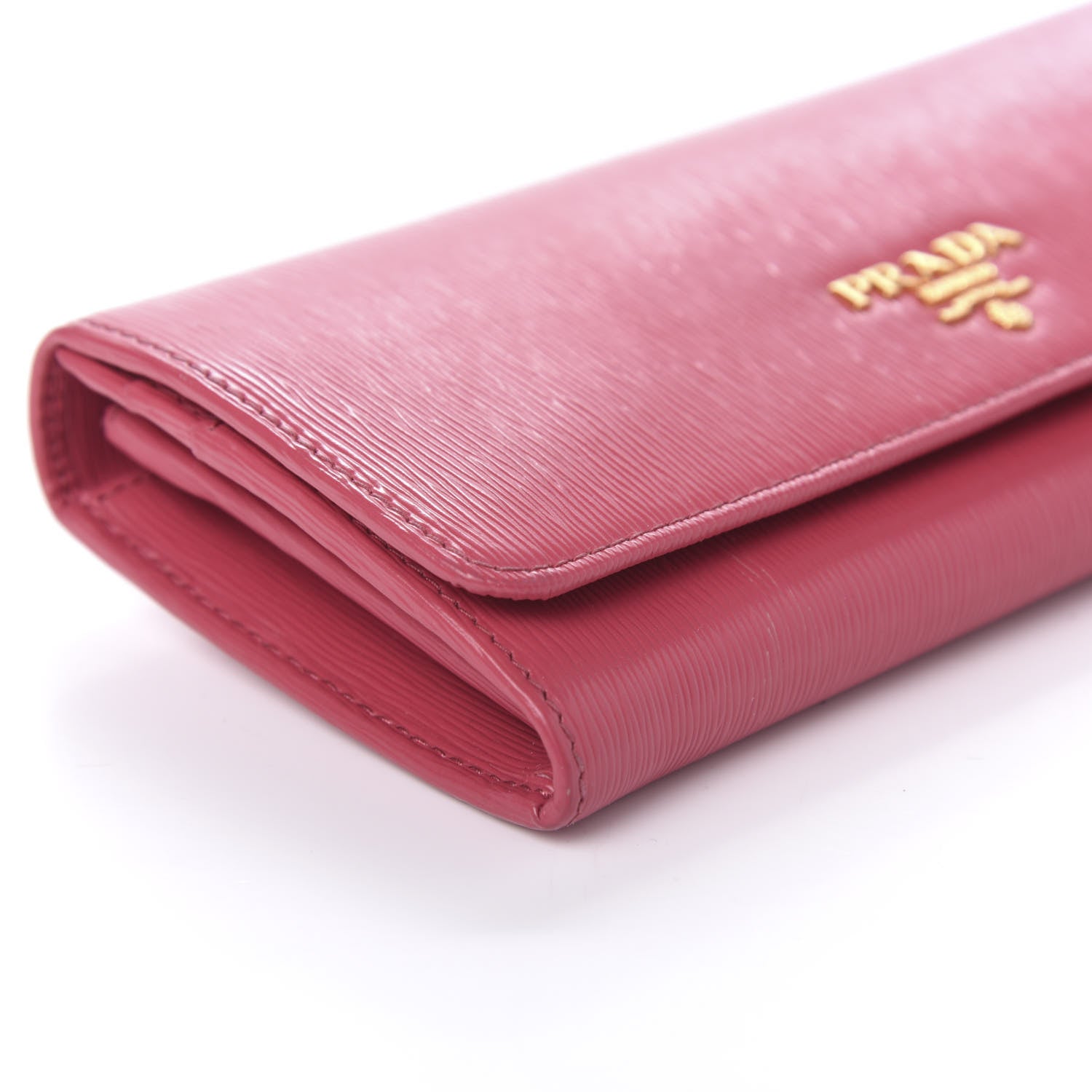 Prada Vitello Move Continental Flap Wallet Peonia 6 of 12