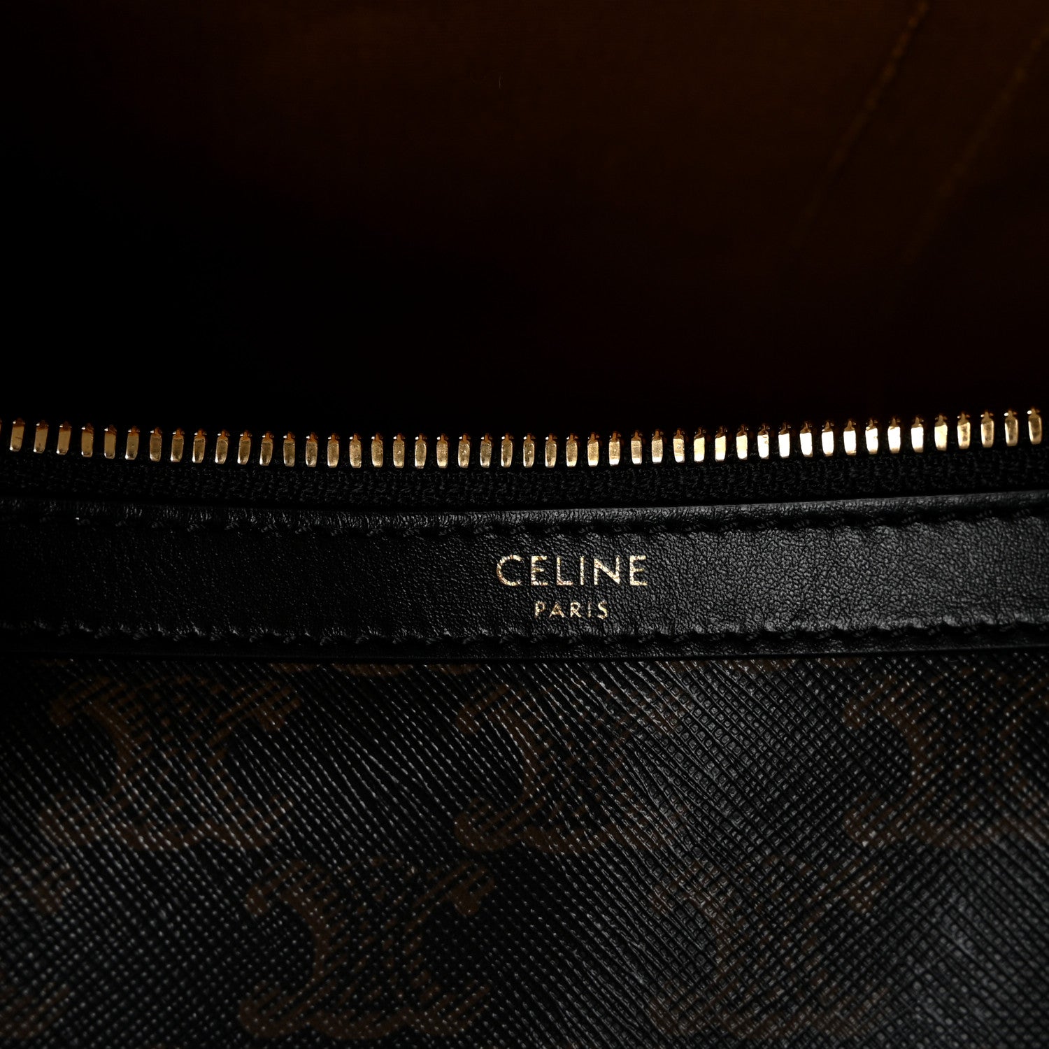 Celine Triomphe Canvas Medium Voyage Duffle Black 5 of 8