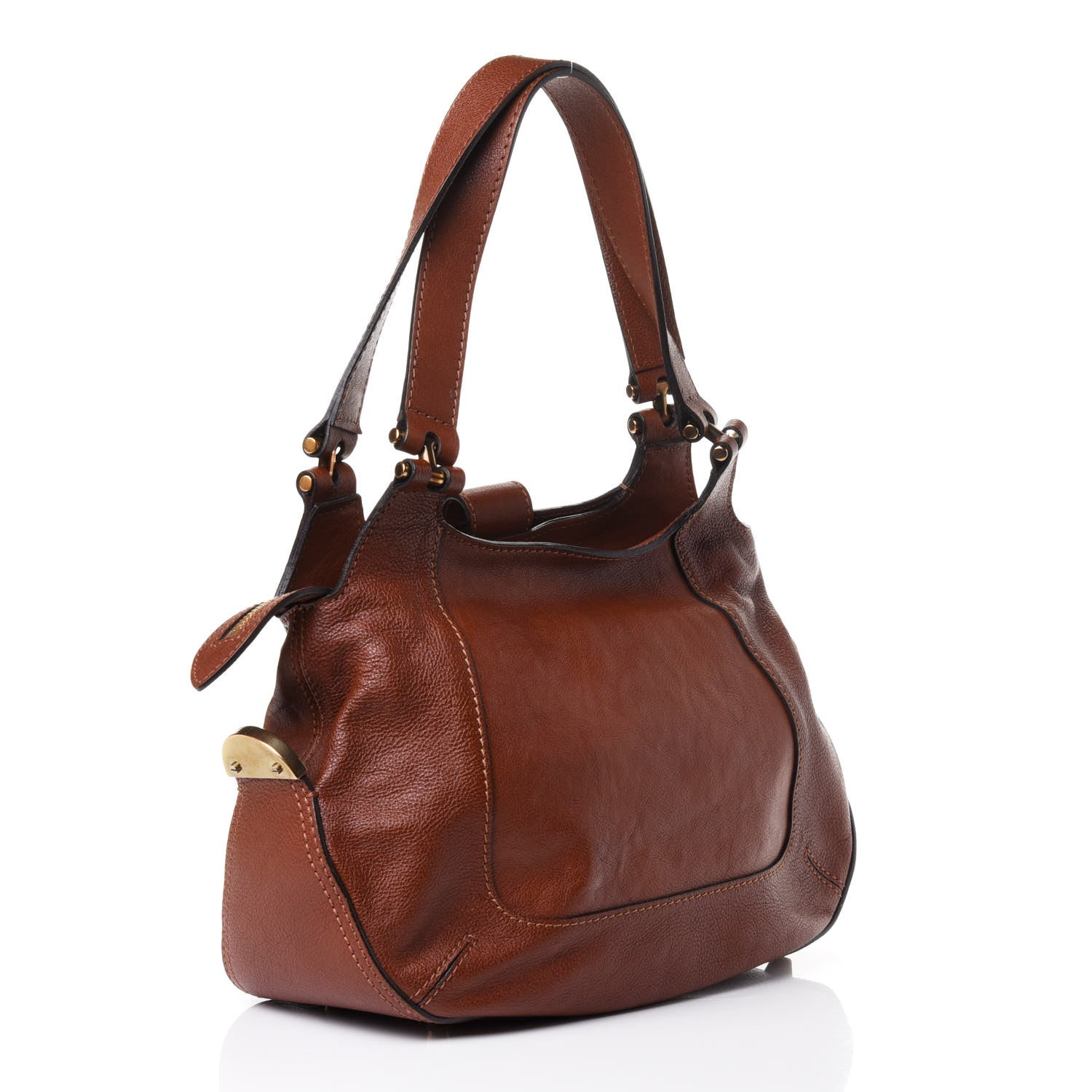 Chloe Calfskin Georgia Shoulder Bag Brown 2 of 4