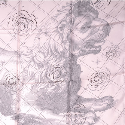 Chanel Silk Lion CC Scarf Light Pink 6 of 9