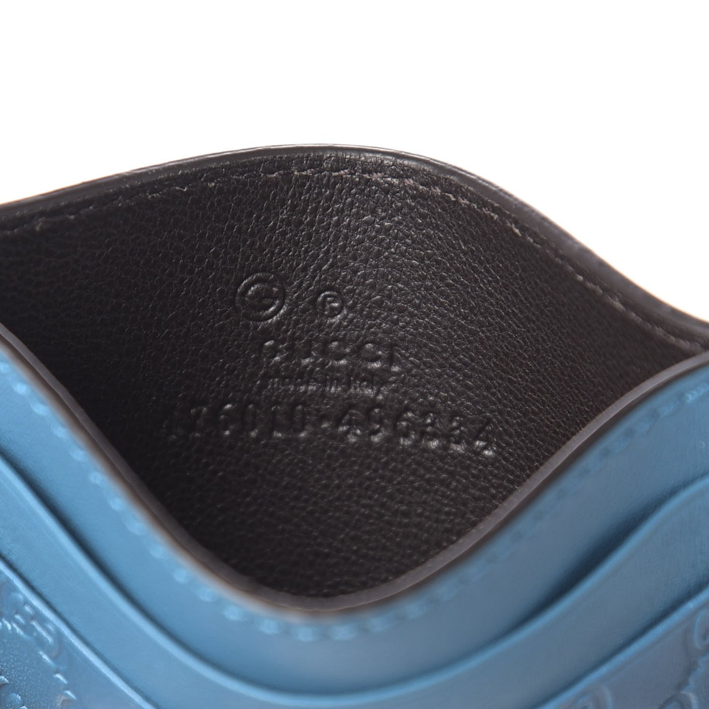 Microguccissima Card Holder Deep Cobalt