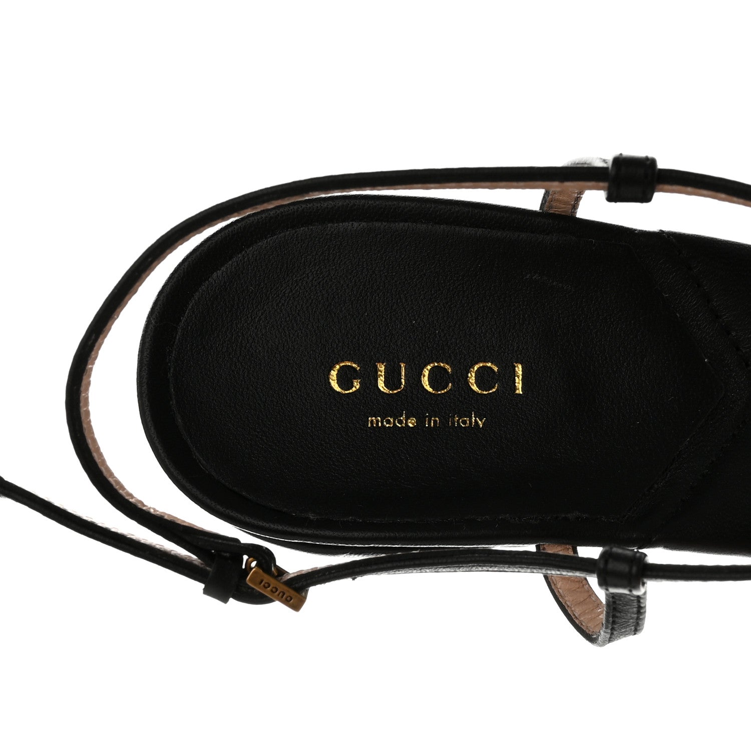 Gucci Nappa Matelasse T-Strap 40mm Sandals 40 Black 6 of 9