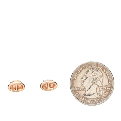 Hermes 18K Rose Gold TPM Farandole Stud Earrings 2 of 6