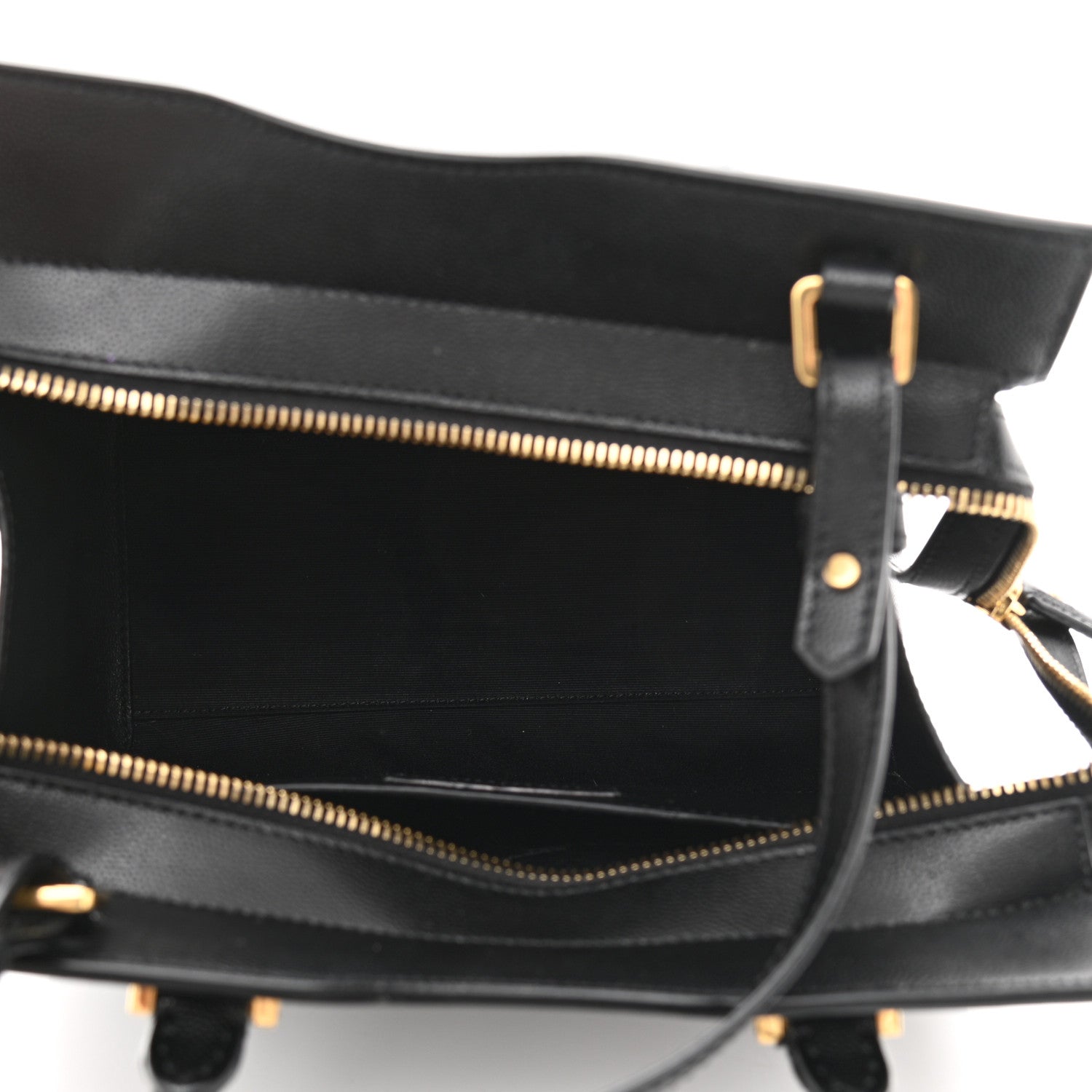 Saint Laurent Grain De Poudre Small Uptown Tote Black 5 of 13