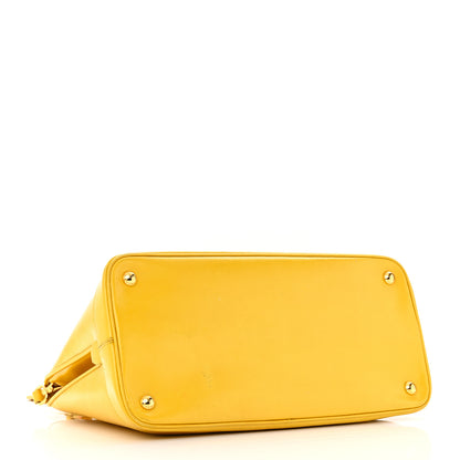 Prada Saffiano Vernice Medium Open Promenade Tote Ananas 4 of 27