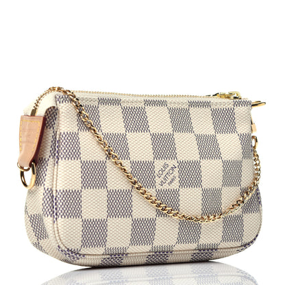 Louis Vuitton Damier Azur Mini Pochette Accessories 3 of 8