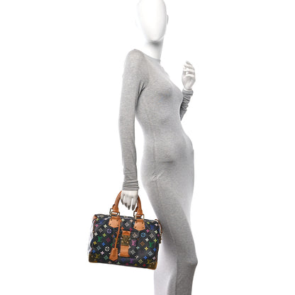 Louis Vuitton Monogram Multicolor Speedy 30 Black 2 of 11