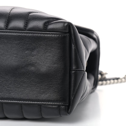 Saint Laurent Calfskin Y Quilted Monogram Medium Loulou Chain Satchel Black 8 of 8