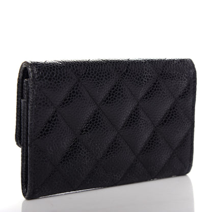 Chanel Caviar Quilted Flap Card Holder Black 3 of 8