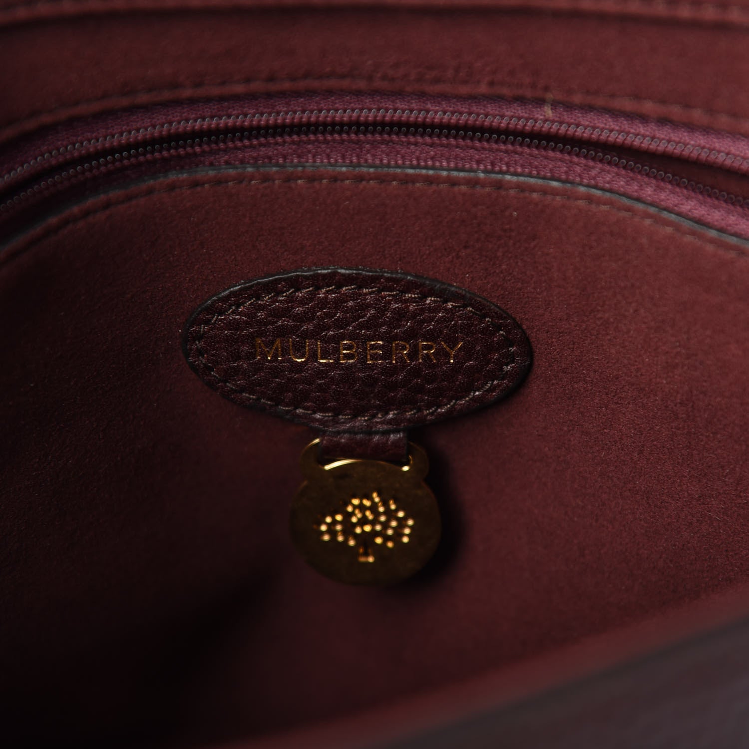 Mulberry Glossy Goatskin Medium Lily Oxblood 6 of 9