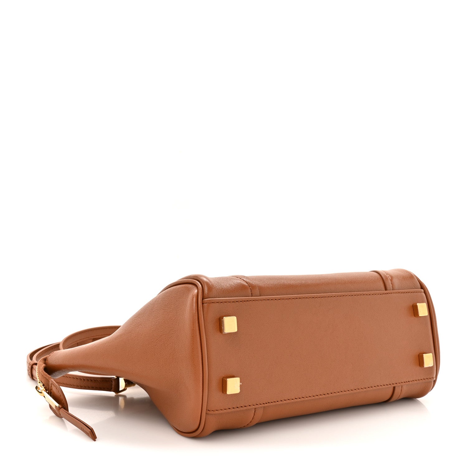 Celine Supple Shiny Lambskin Small New Luggage Soft Tan 4 of 9