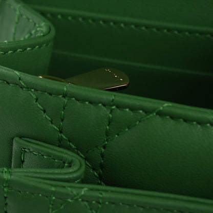 Christian Dior Lambskin Cannage My Dior Daily Chain Pouch Jade Green 11 of 14