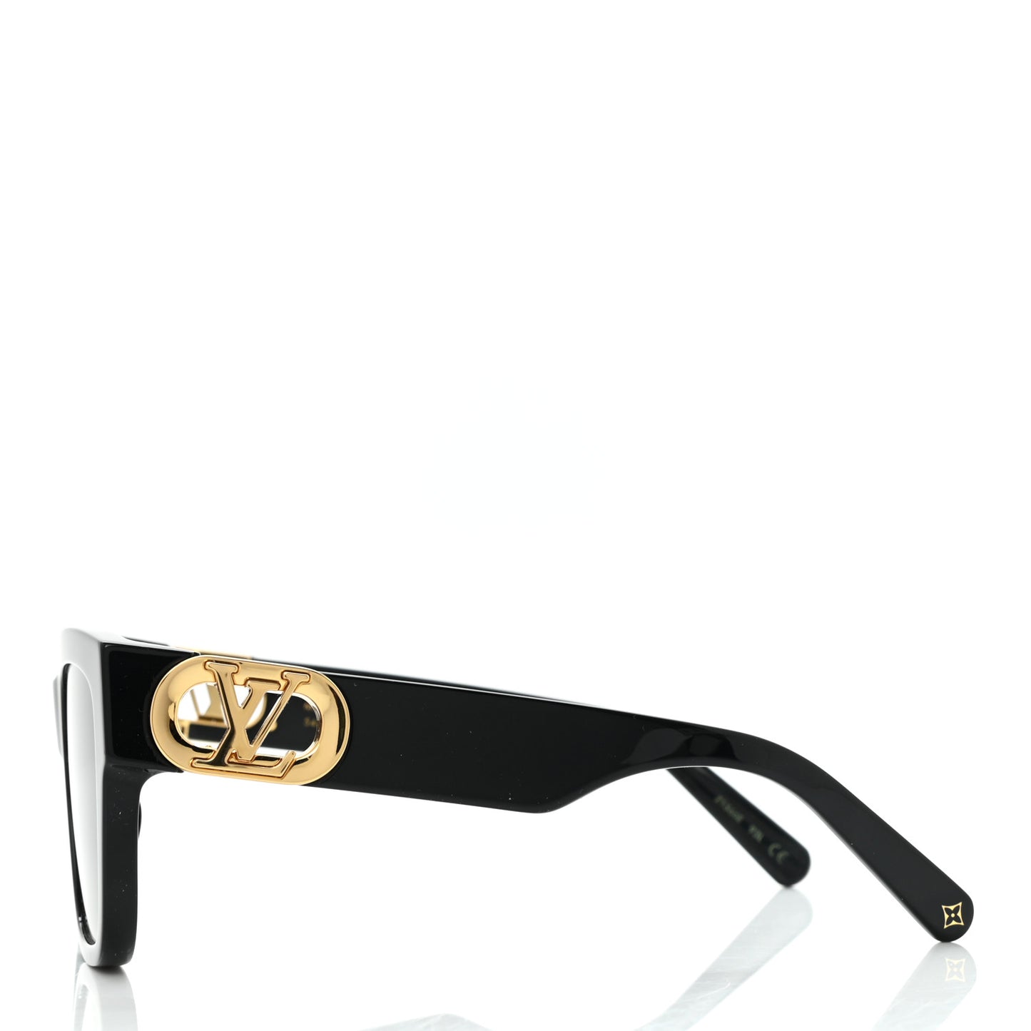 Acetate LV Link PM Square Sunglasses Z1566W Black