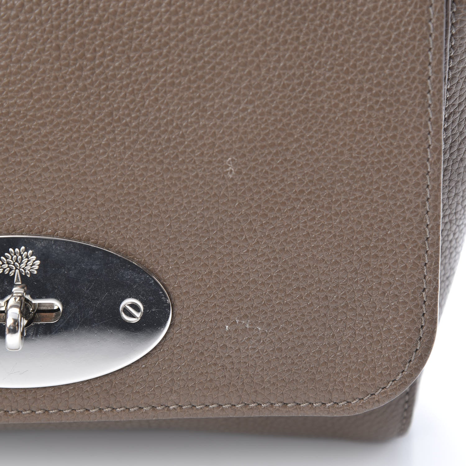 Mulberry Glossy Goatskin Small Lily Flap Taupe 13 of 14