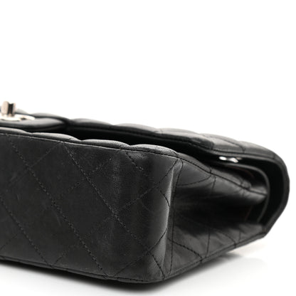 Chanel Lambskin Quilted Medium Double Flap Black 11 of 12