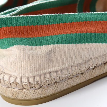 Gucci Sierra Fabric Web Mens Espadrilles 6.5 Beige 11 of 11