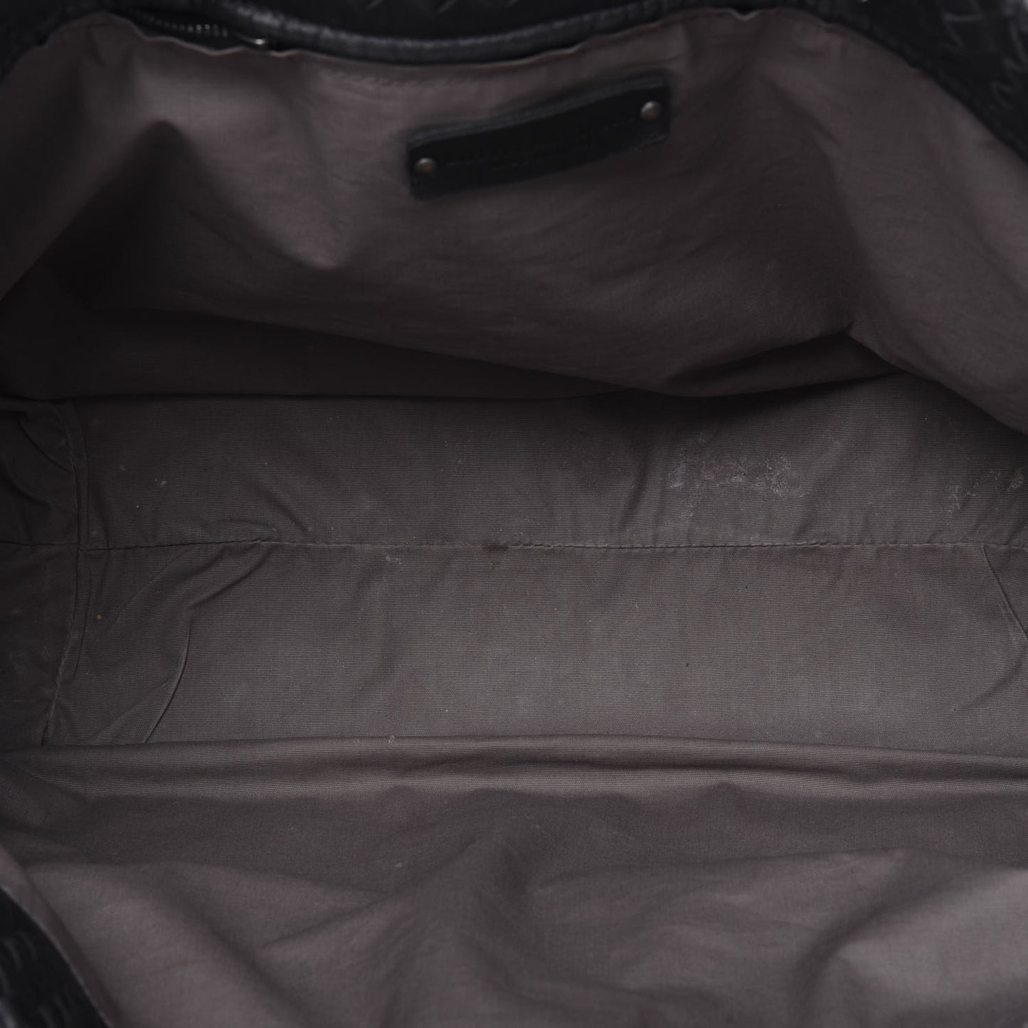 Nappa Intrecciato Large Capri Tote Black