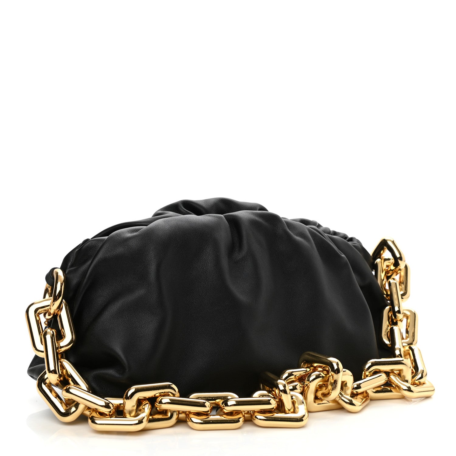 Bottega Veneta Calfskin The Pouch Chain Black 3 of 11