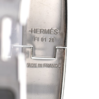 Hermes Enamel Narrow Clic Clac H Bracelet PM Gris Macadam 4 of 4