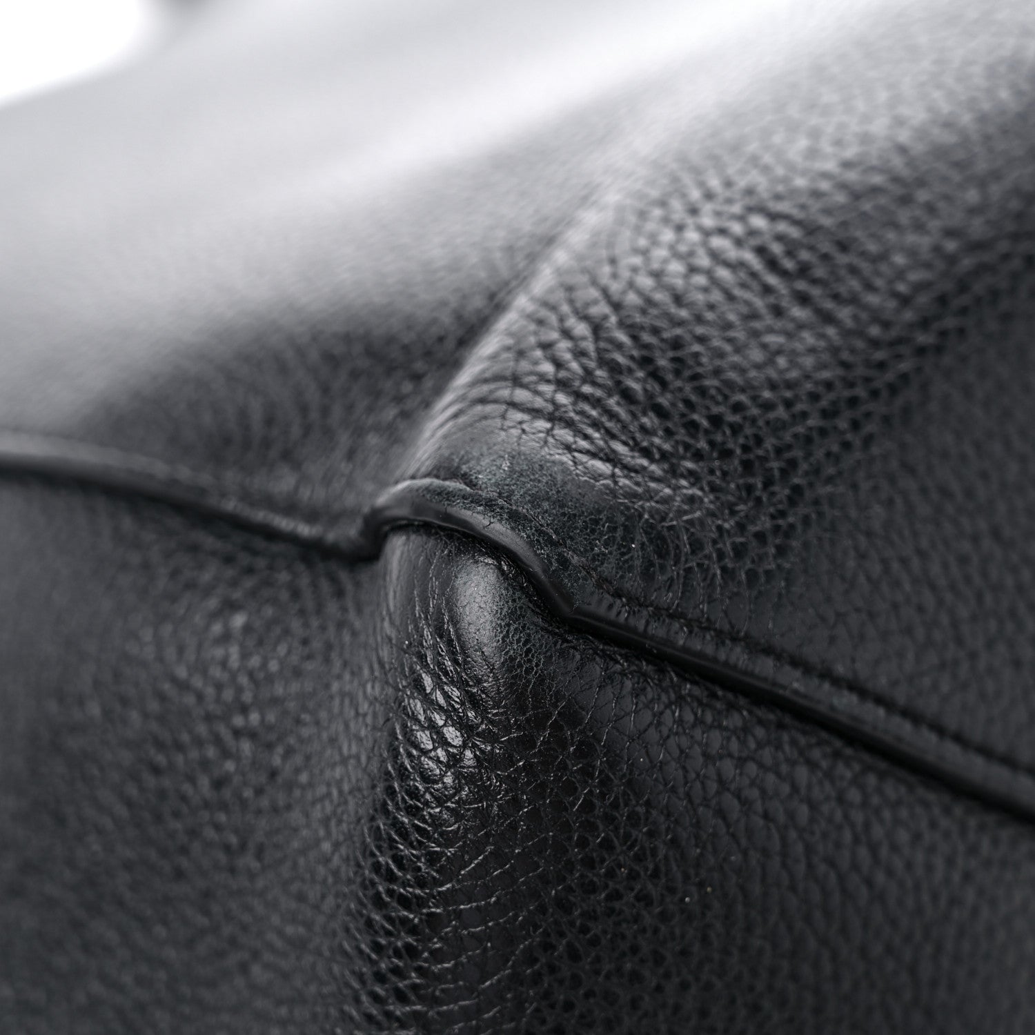 Celine Soft Grained Calfskin Small Belt Cabas Phantom Black 9 of 14