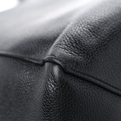 Celine Soft Grained Calfskin Small Belt Cabas Phantom Black 9 of 14