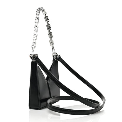Givenchy Brushed Calfskin Micro Cut Out Shoulder Bag Black 3 of 8