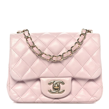 Chanel Lambskin Quilted Mini Square Flap Light Pink 1 of 9