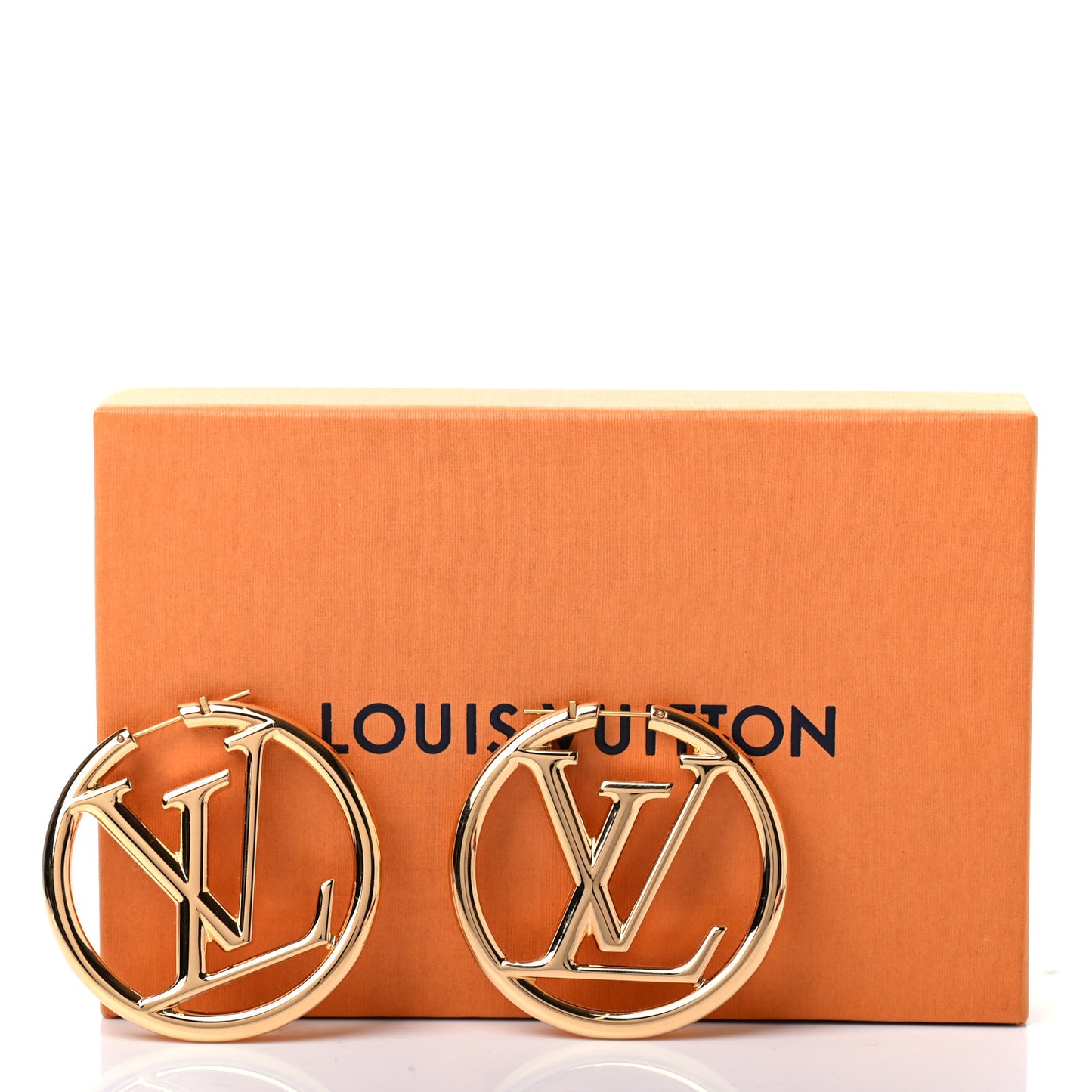 Metal Louise Hoop Earrings Gold