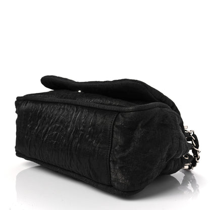 Chanel Crinkled Coated Canvas Quilted Flap Black 8 of 8