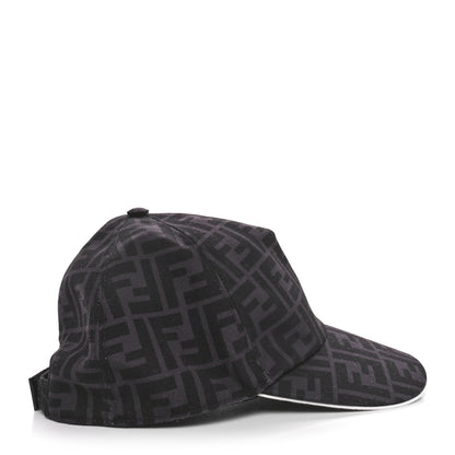 Fendi Canvas FF Reloaded Baseball Hat Black White 5 of 8