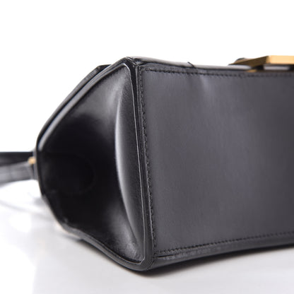Balenciaga Shiny Box Calfskin Small Hourglass Top Handle Bag Black 6 of 9