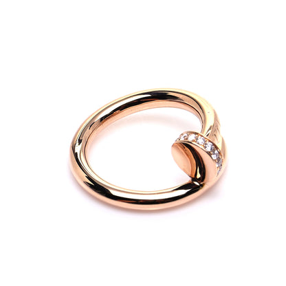 Cartier 18K Pink Gold Diamond Juste Un Clou Ring 50 5.25 5 of 7