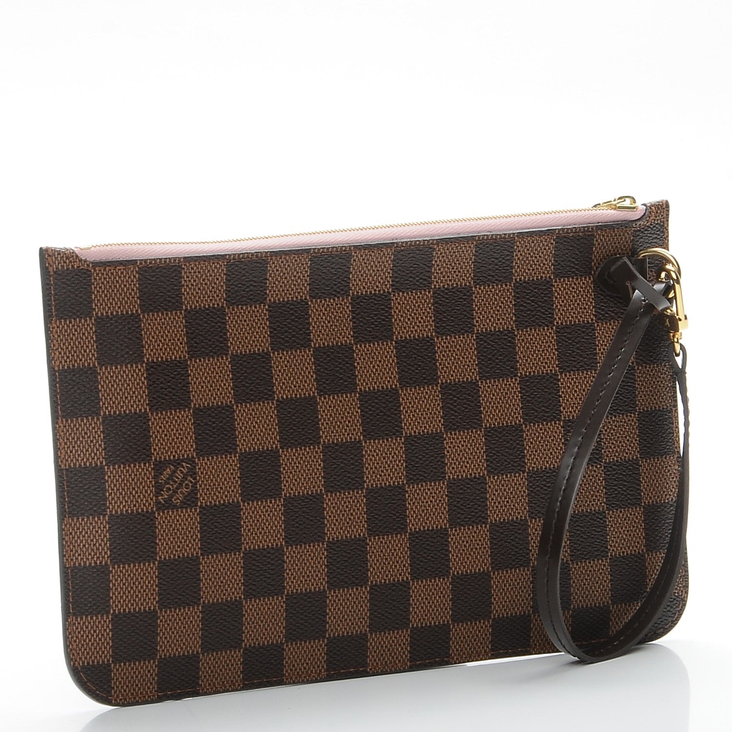 Louis Vuitton Damier Ebene Neverfull MM GM Pochette Rose Ballerine 3 of 8