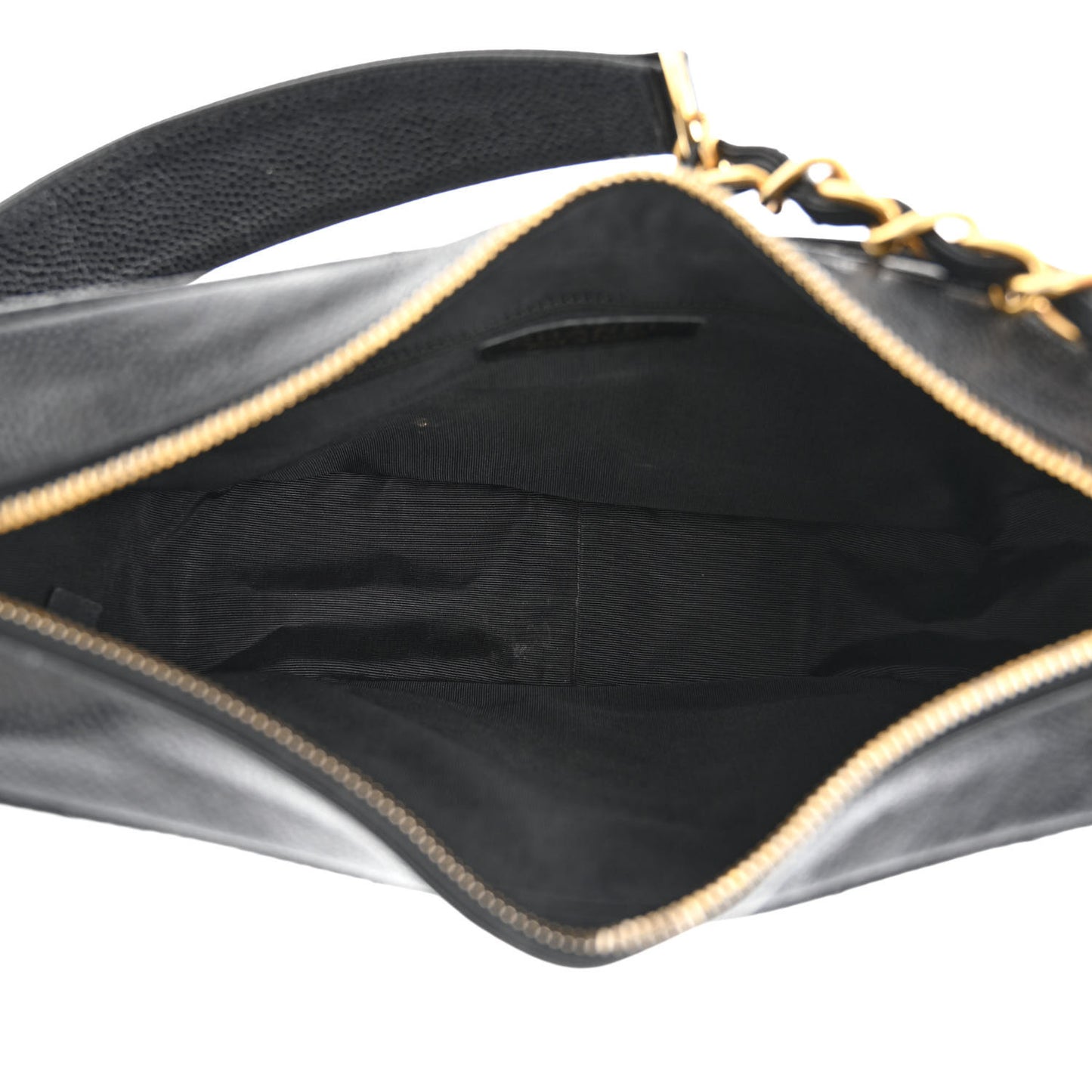Caviar Quilted Timeless CC Shoulder Bag Black