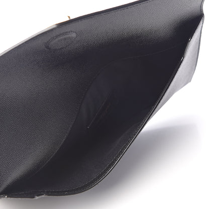 Saint Laurent Grain De Poudre Uptown Pouch Black 5 of 8