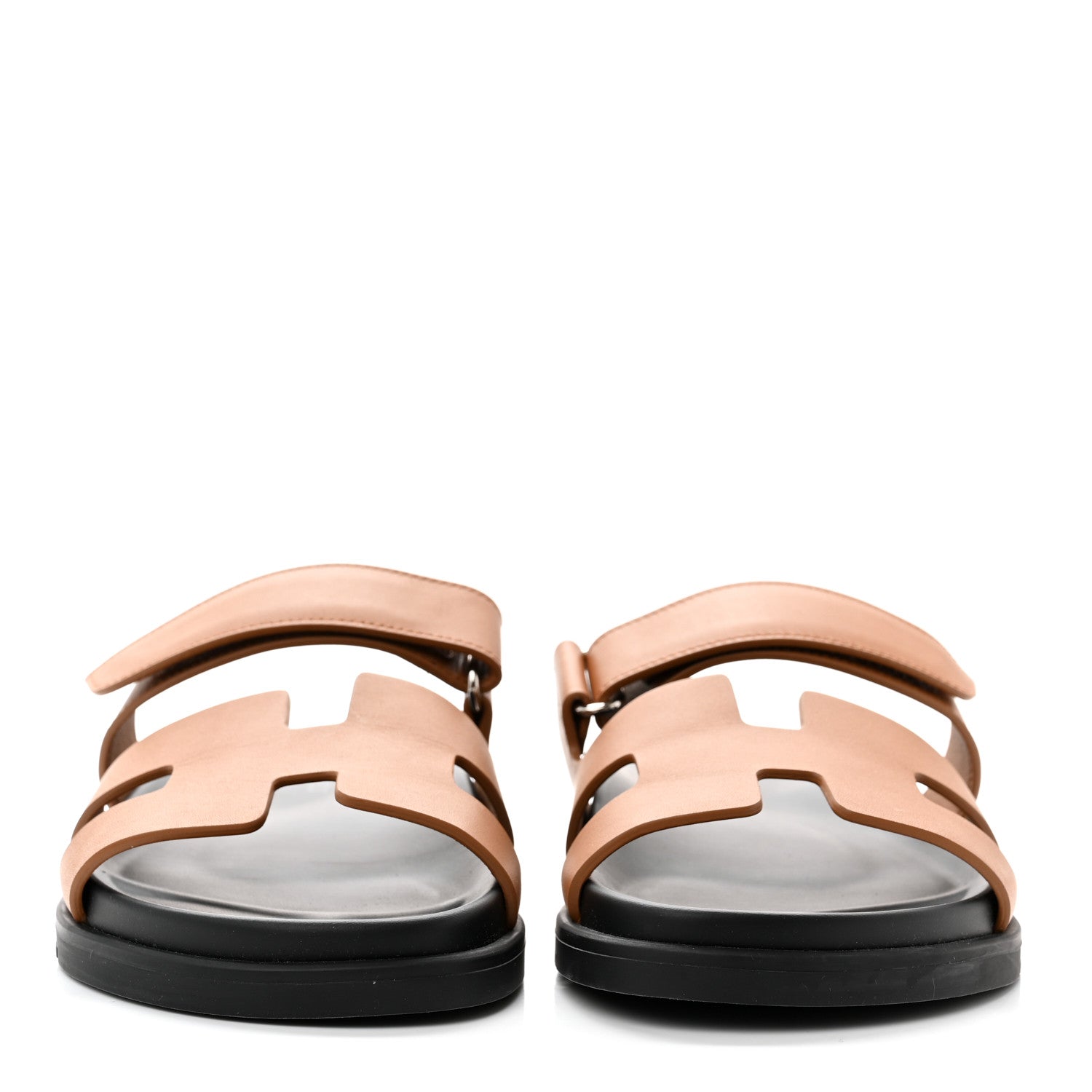 Hermes Calfskin Womens Chypre Sandals 38 Naturel 2 of 8