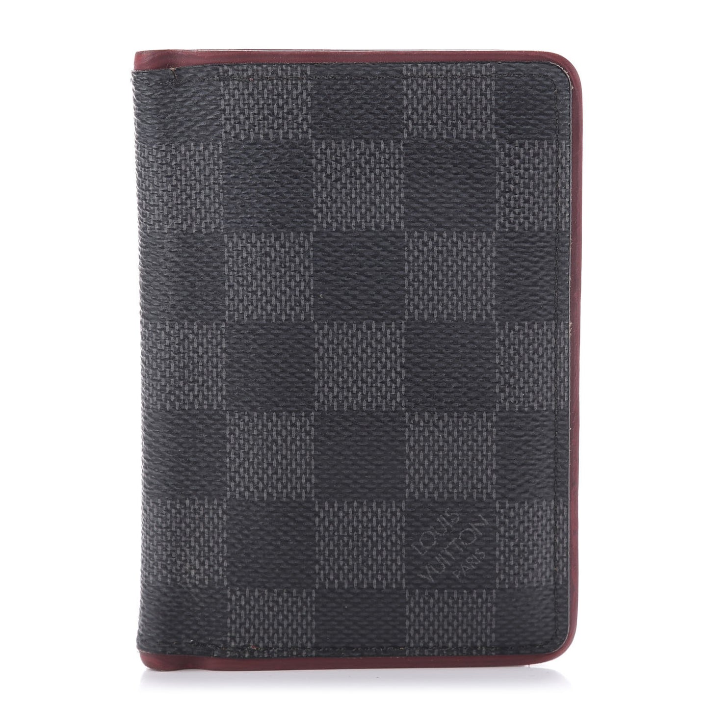 Damier Graphite Pocket Organizer Bordeaux