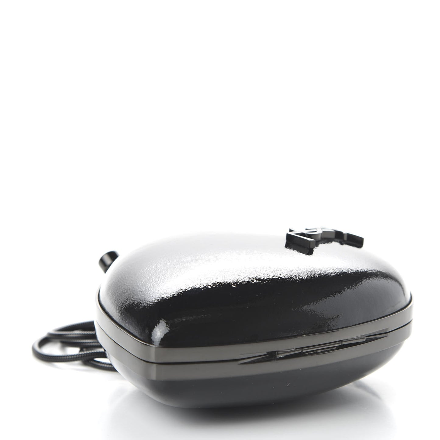 Smooth Calfskin Heart Monogram Love Box Crossbody Black