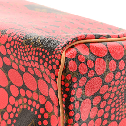 Louis Vuitton Monogram Kusama Town Speedy 30 Red 10 of 16