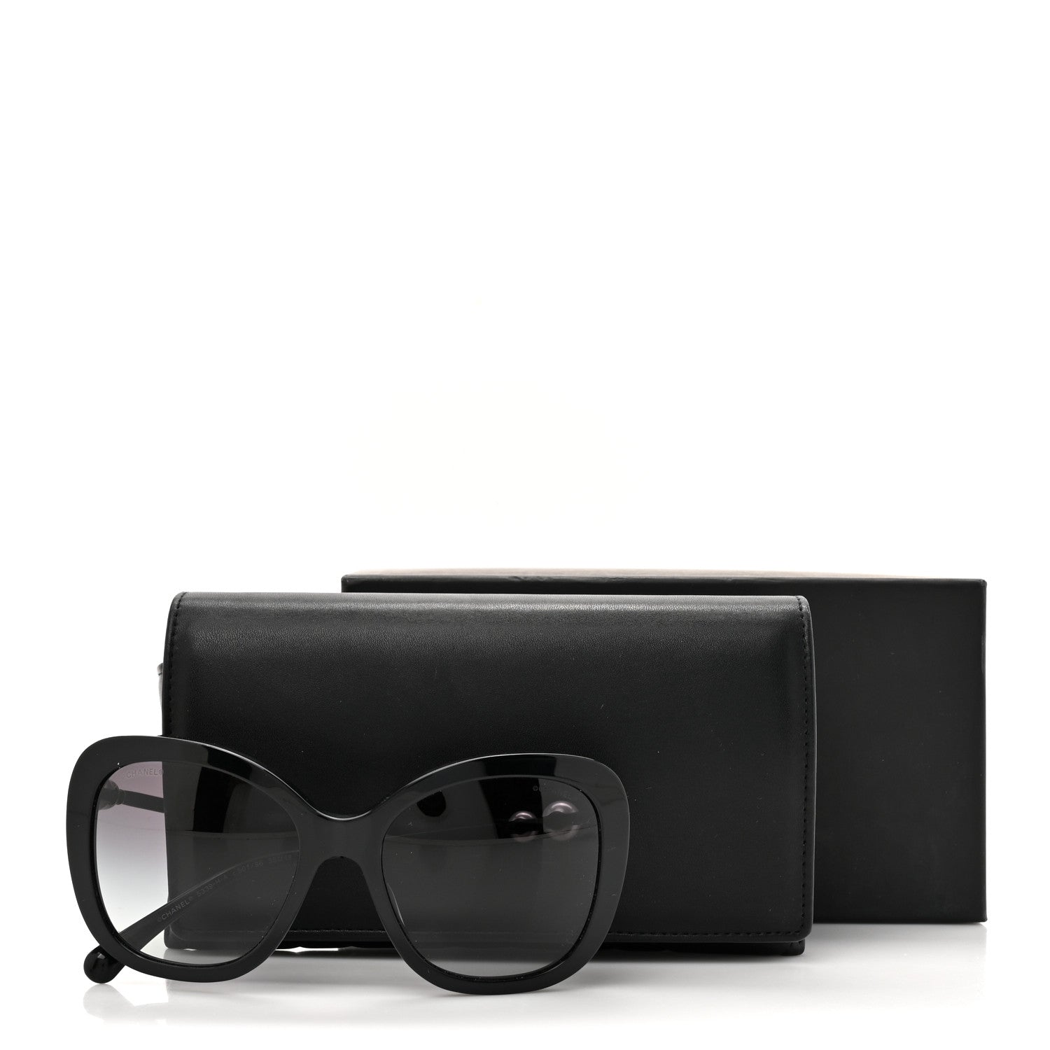 Chanel Acetate Polarized Butterfly Winter Pearl Sunglasses 5339-H-A Black 8 of 8
