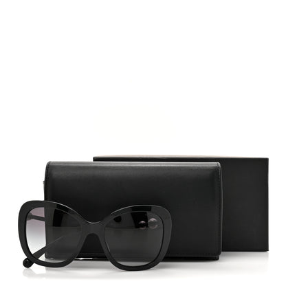 Chanel Acetate Polarized Butterfly Winter Pearl Sunglasses 5339-H-A Black 8 of 8
