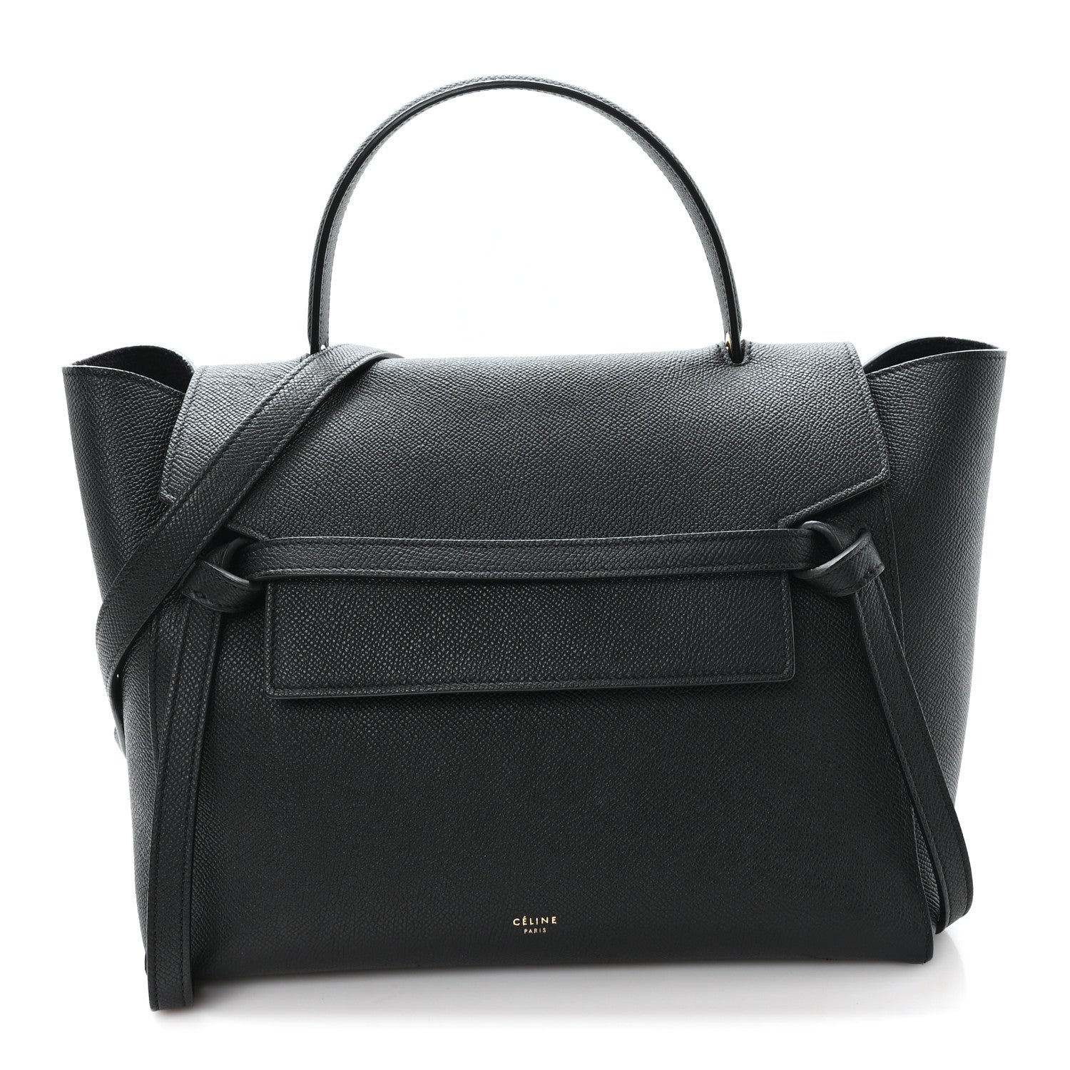 Celine Grained Calfskin Mini Belt Bag Black 1 of 10
